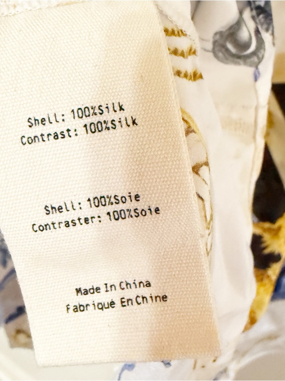 L’Agence Tyler Fantasy Long Sleeve Button Blouse in White, Black, & Renaissance - Picture 12 of 12